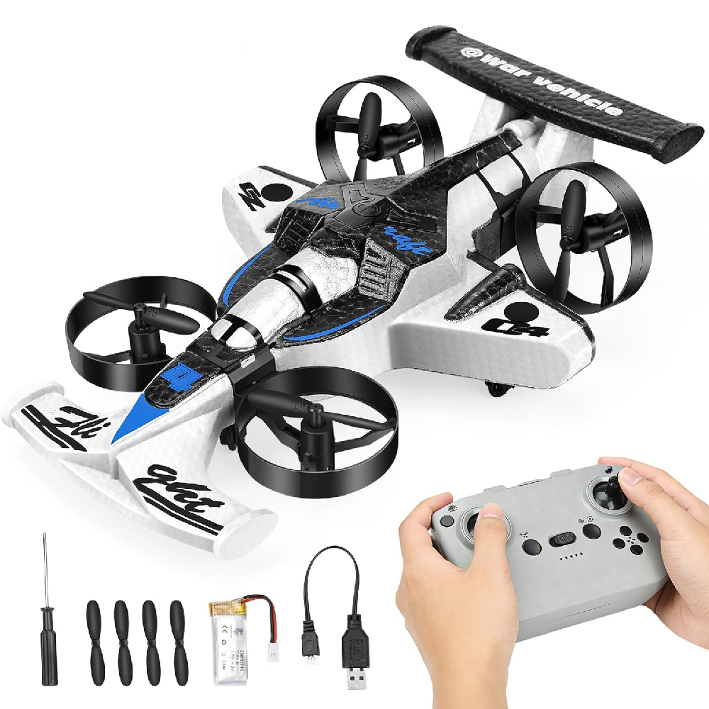 Rc Drone And Flying Car - Set di Auto Telecomandata e Drone