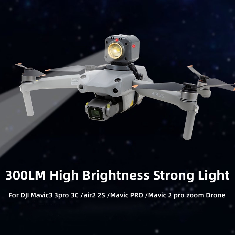Drone Dji Rc Pro - Base fissa per proiettore notturno a