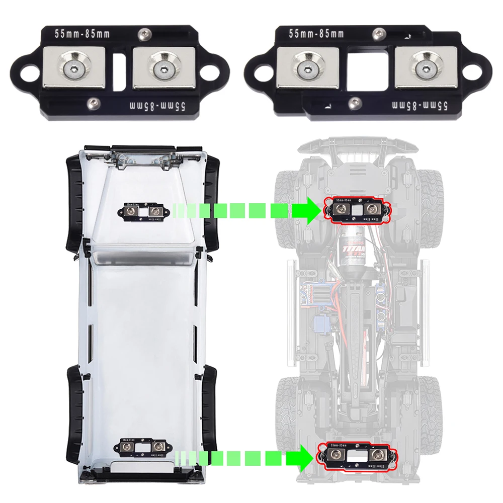 4PCS 55-85 millimetri Magnete  - Rc Car Body Shell recensione e prezzo